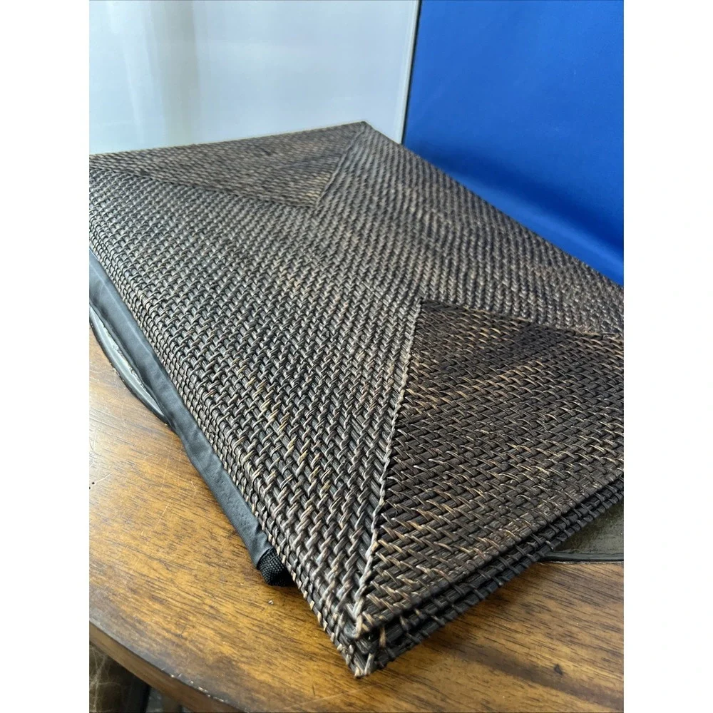 Pier 1 Imports Woven Rattan Placement Set Of 4 Brown 19.5x14